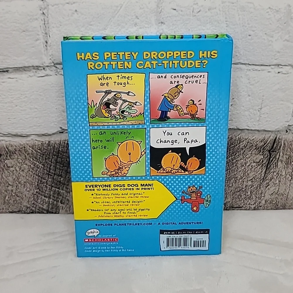 Kids/Childs Dog Man Two Book Set by Dav Pilkey 'Lord of the Fleas'/'And Cat Kid'